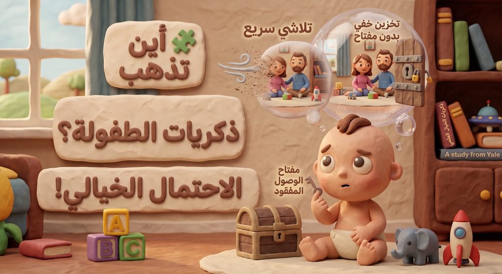 Gemini_Generated_Image_z5kmuhz5kmuhz5km-1024x559 👶 هل تساءلت يوماً: لماذا لا نتذكر أي شيء من طفولتنا المبكرة؟! (السر العجيب الذي كشفه العلم) 🧠